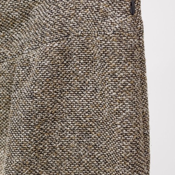 Valentino Brown Tweed Ruffle Pencil Skirt - Picture 5 of 10